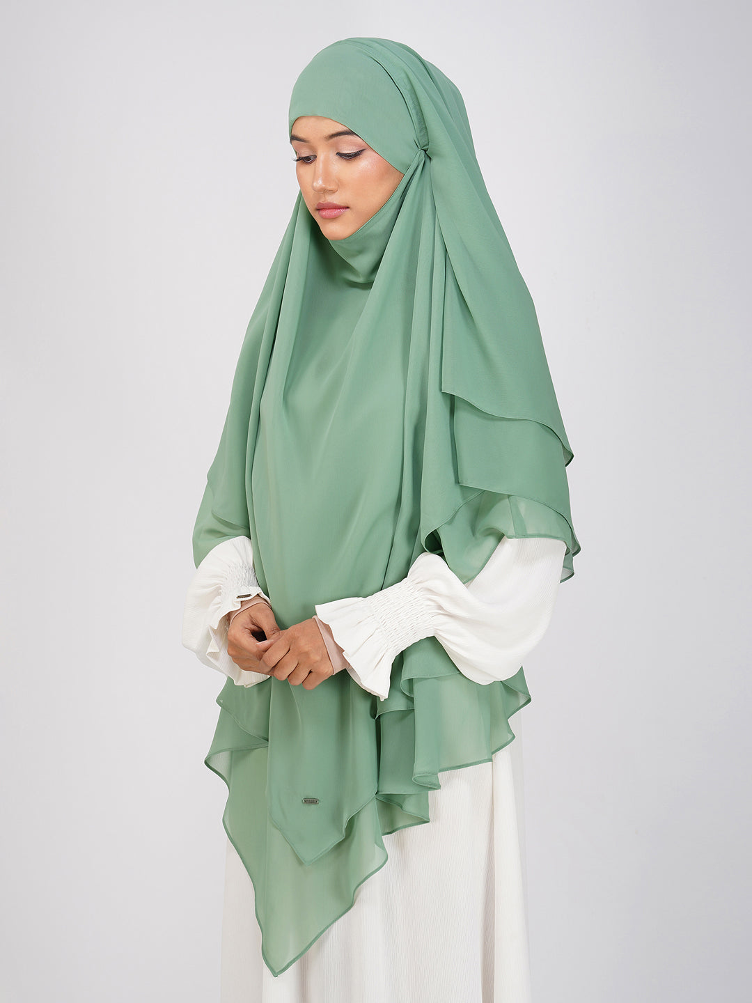 Triple Layer Soft Georgette Khimar