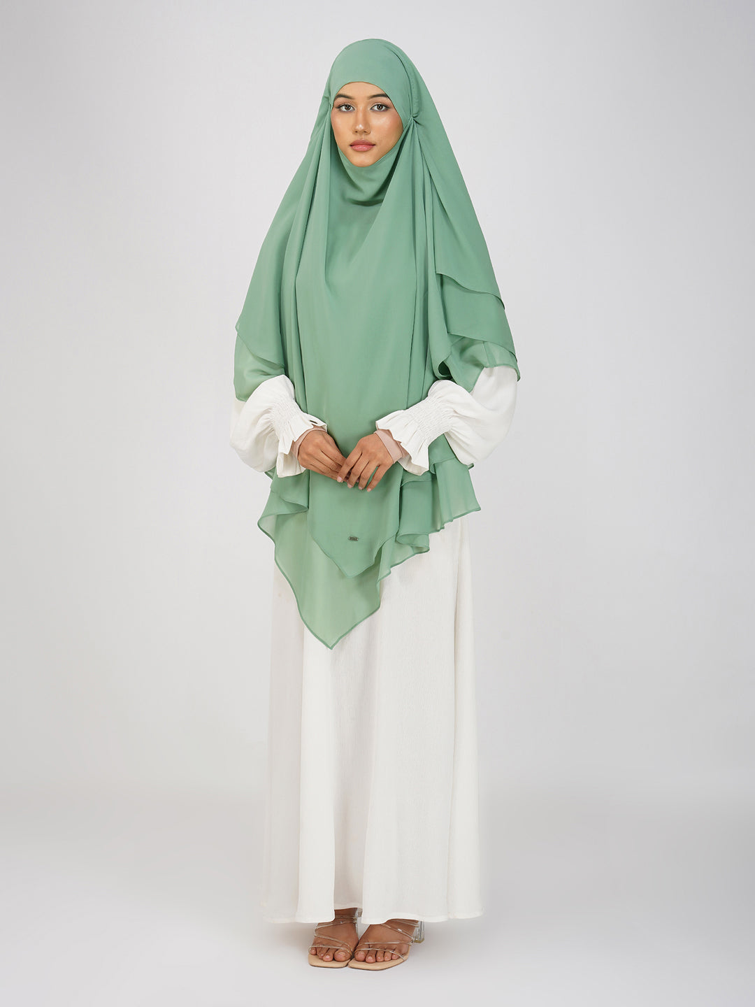 Triple Layer Soft Georgette Khimar
