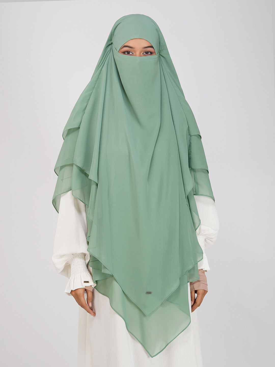 Triple Layer Soft Georgette Khimar
