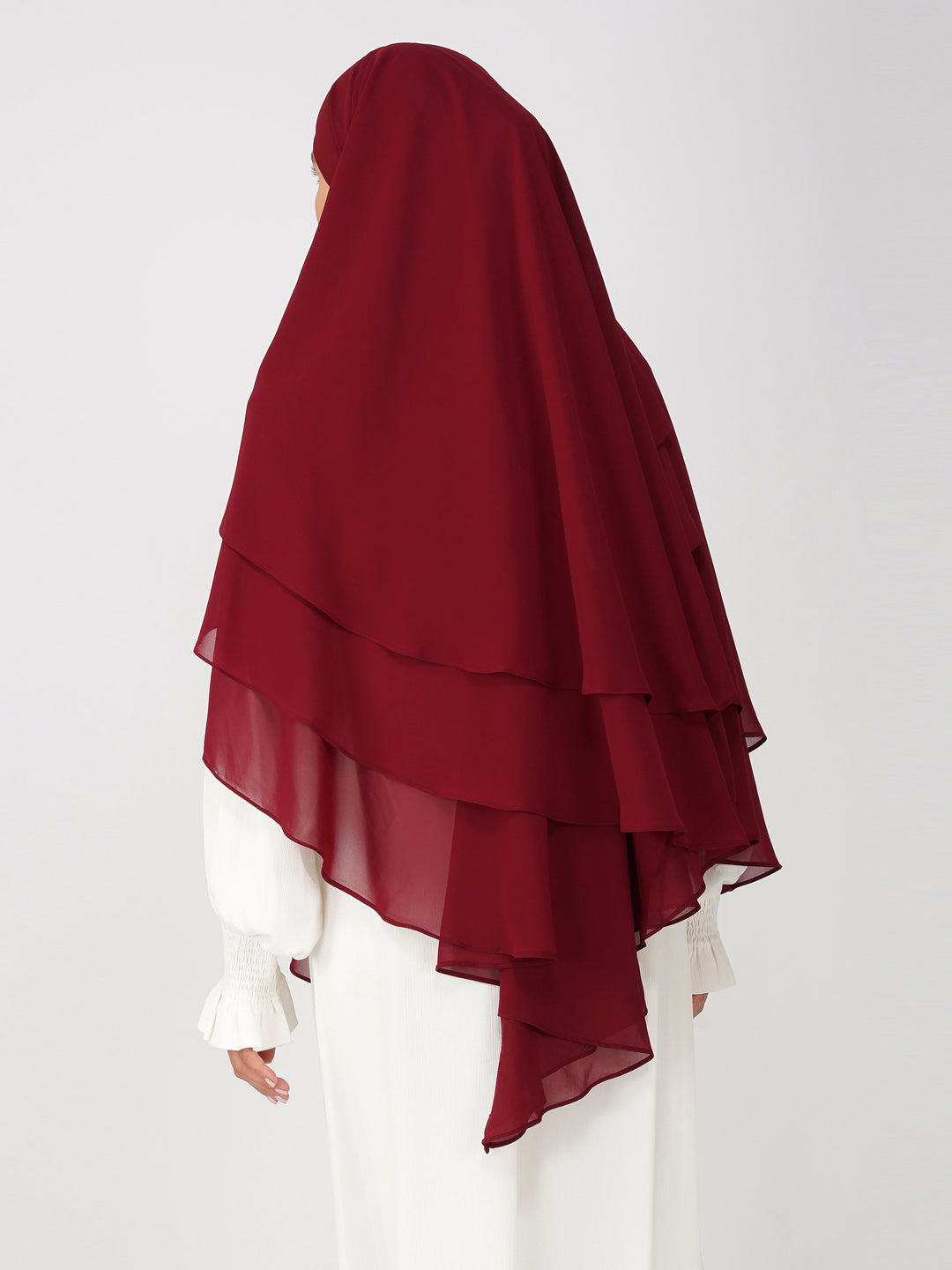 Triple Layer Soft Georgette Khimar