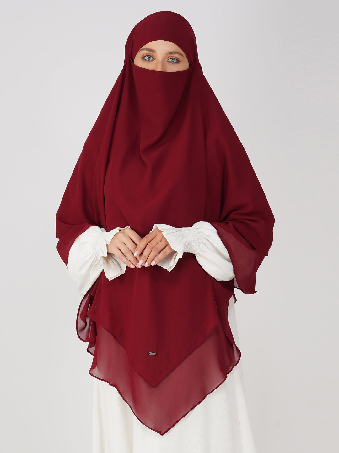 Triple Layer Soft Georgette Khimar