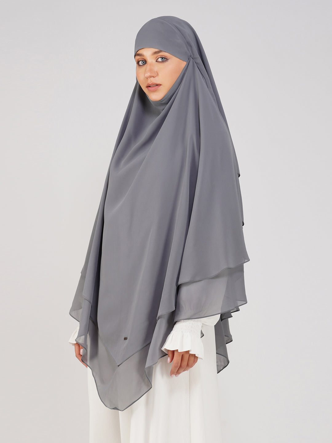 Triple Layer Soft Georgette Khimar