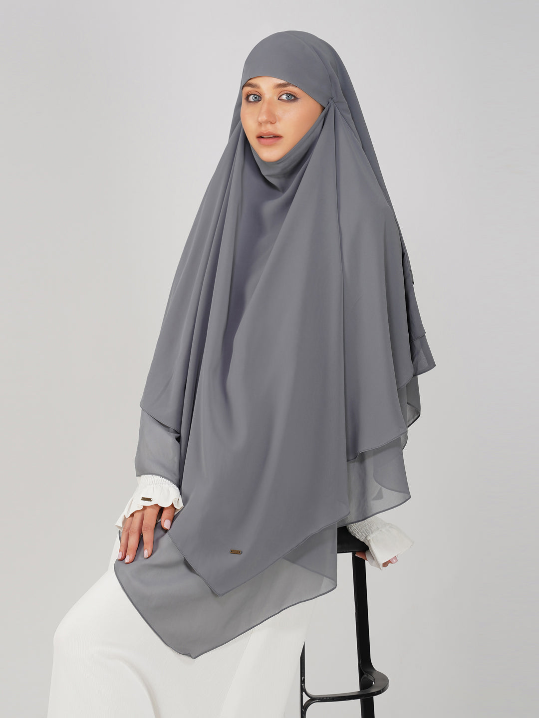 Triple Layer Soft Georgette Khimar