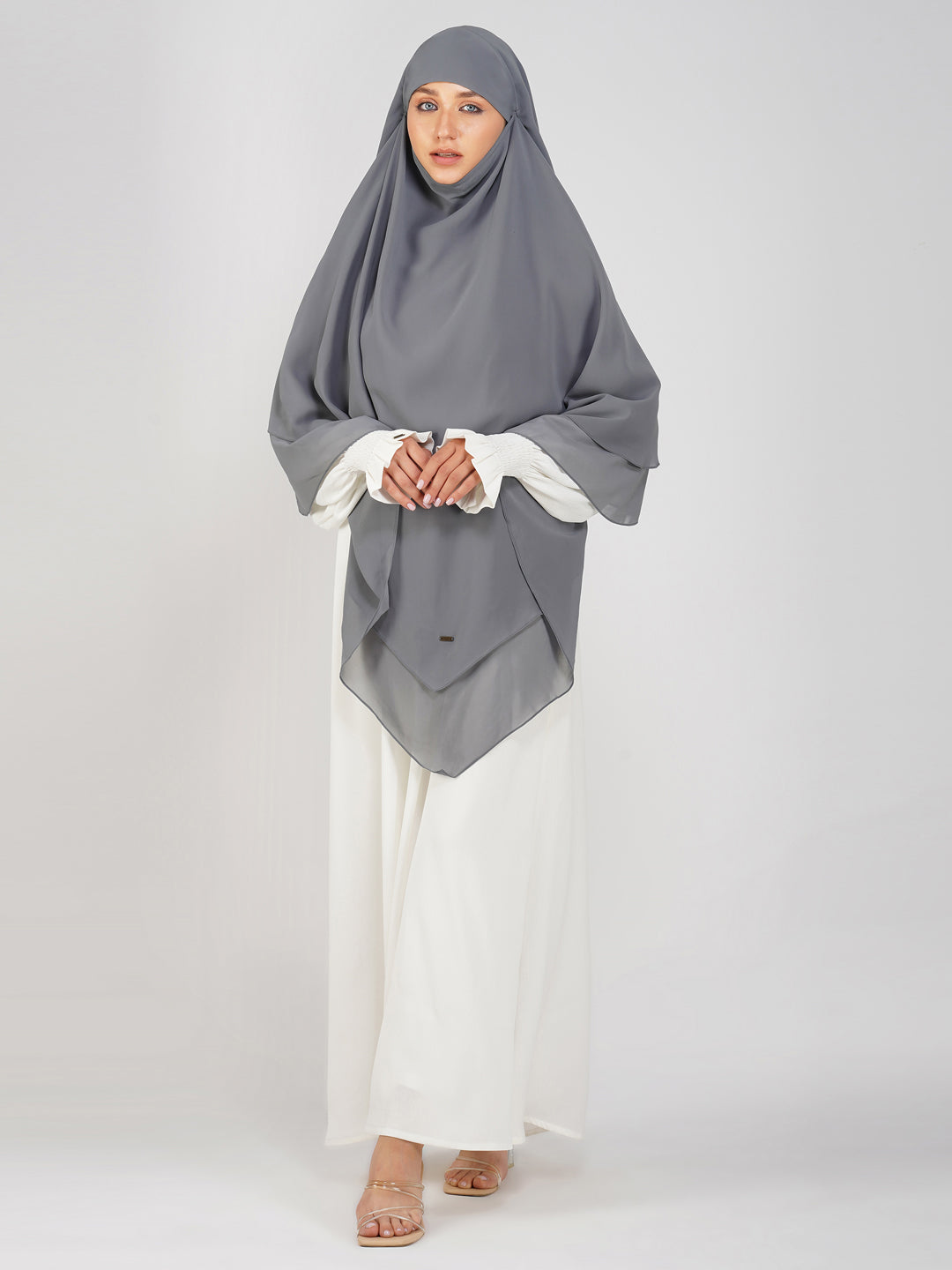 Triple Layer Soft Georgette Khimar