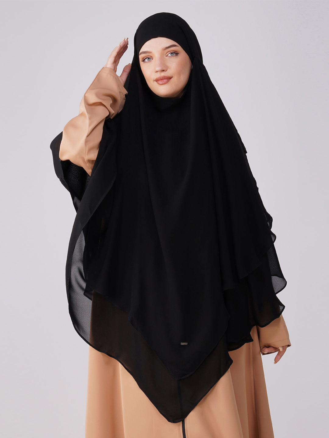 Triple Layer Soft Georgette Khimar