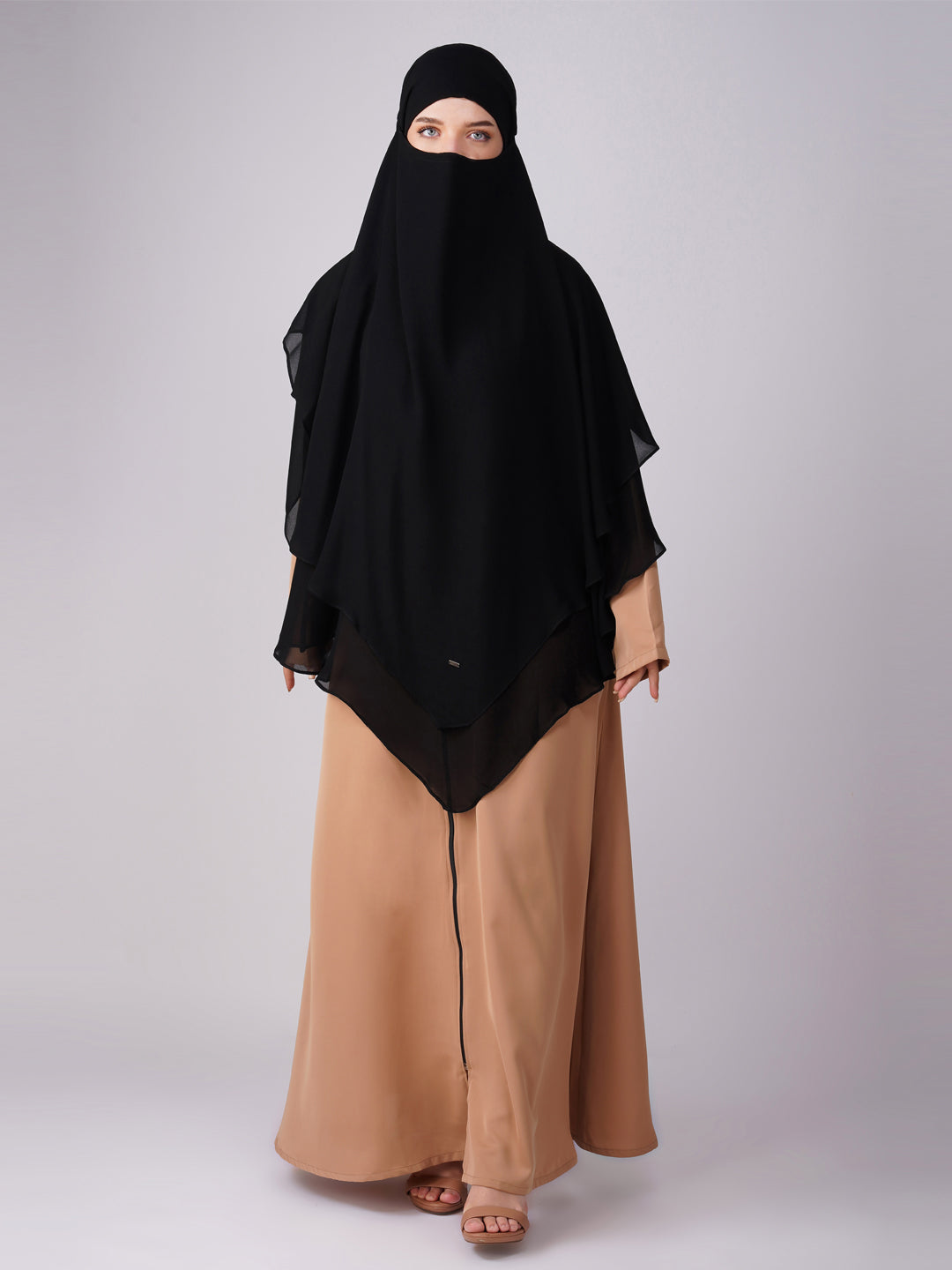 Triple Layer Soft Georgette Khimar
