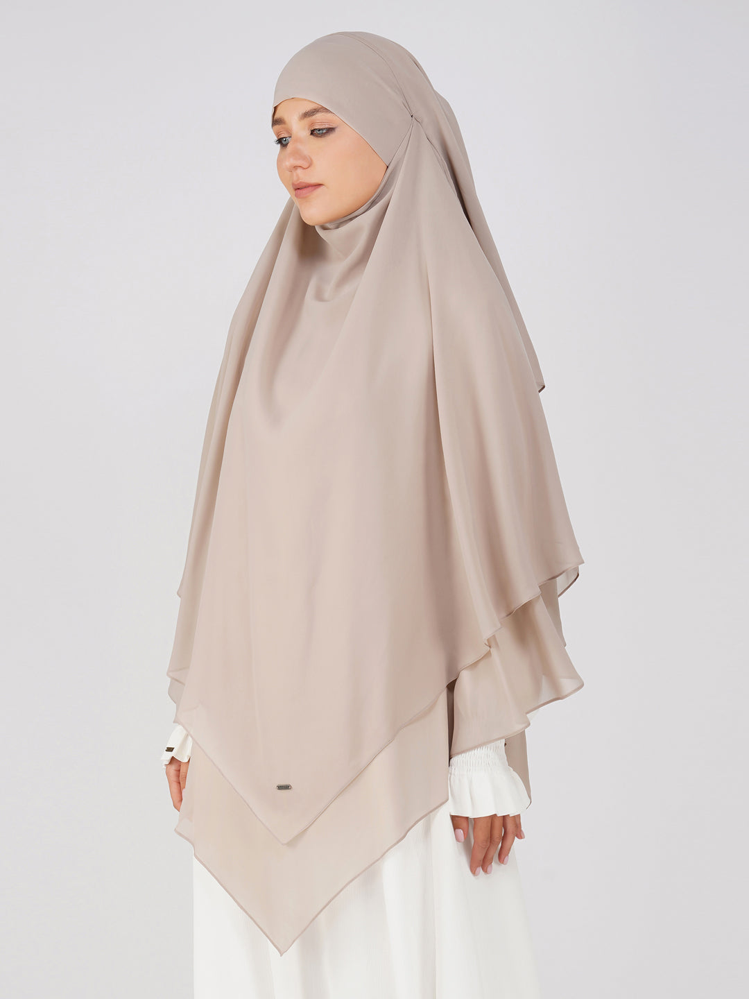 Triple Layer Soft Georgette Khimar