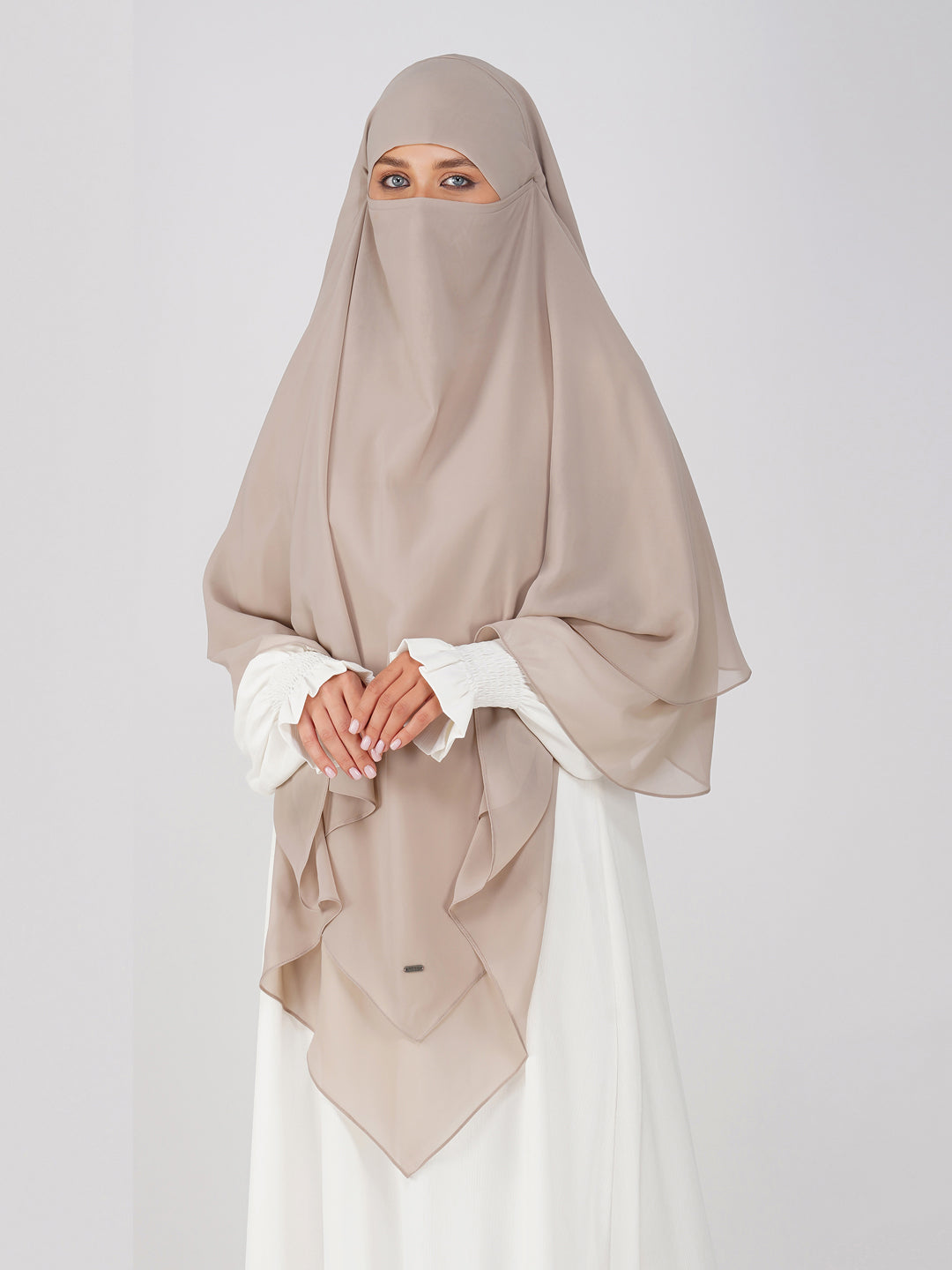 Triple Layer Soft Georgette Khimar
