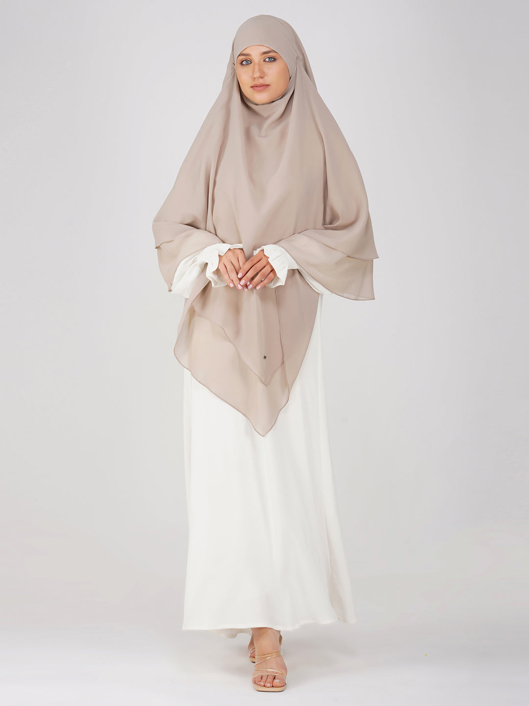 Triple Layer Soft Georgette Khimar