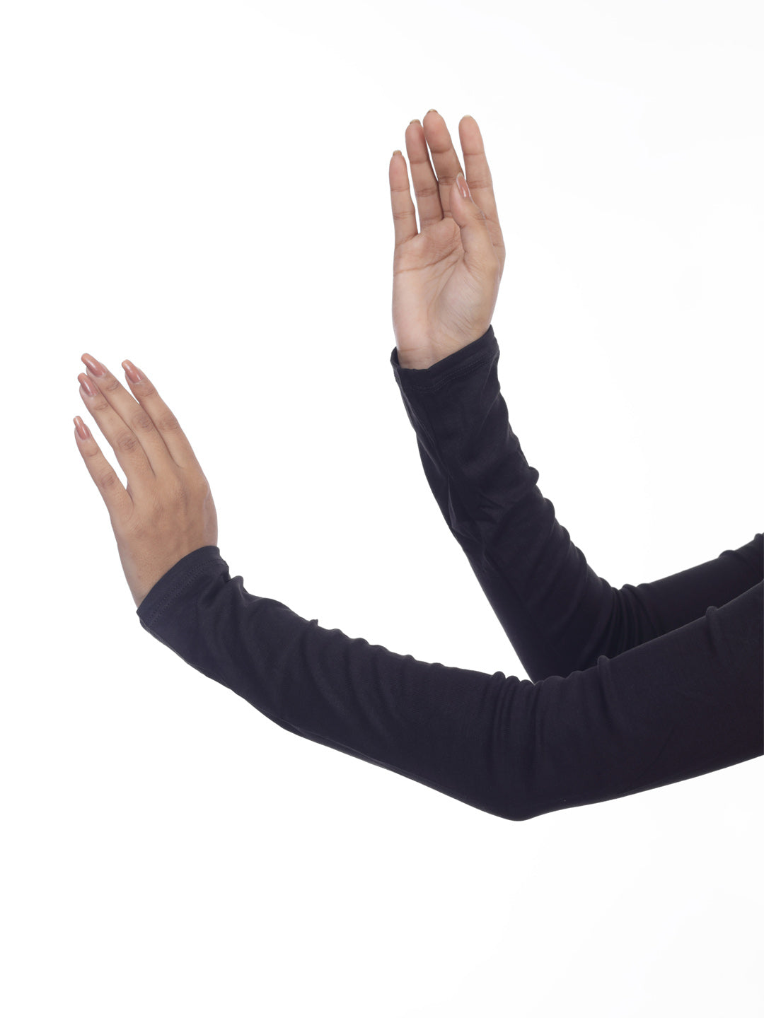 Black Cotton Jersey Sleeves Extender