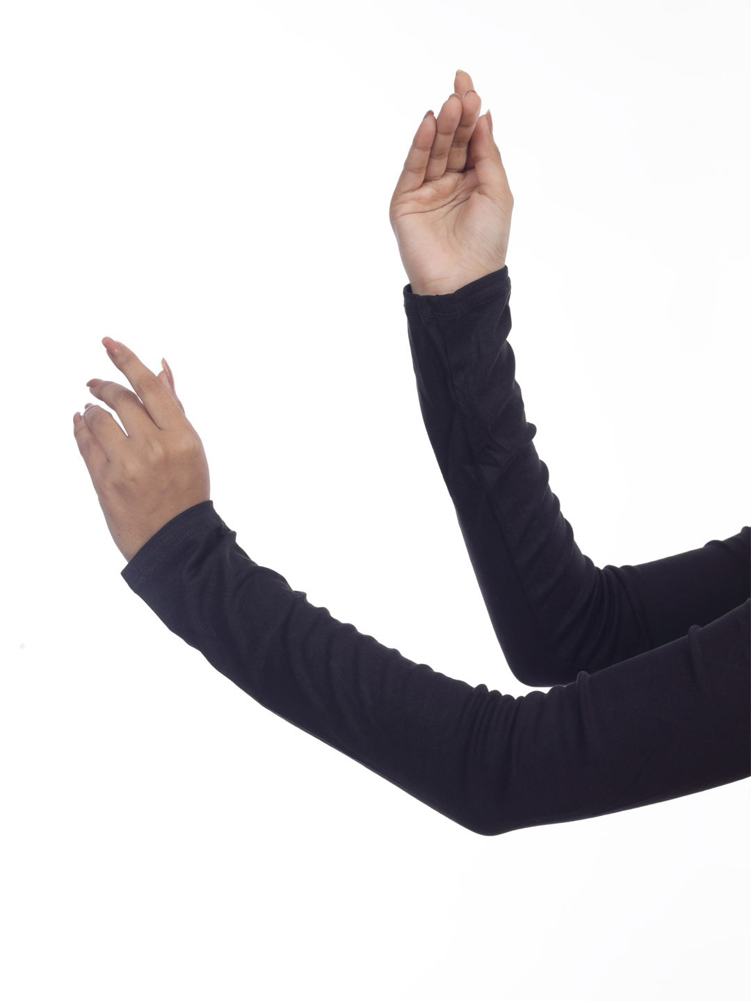 Black Cotton Jersey Sleeves Extender