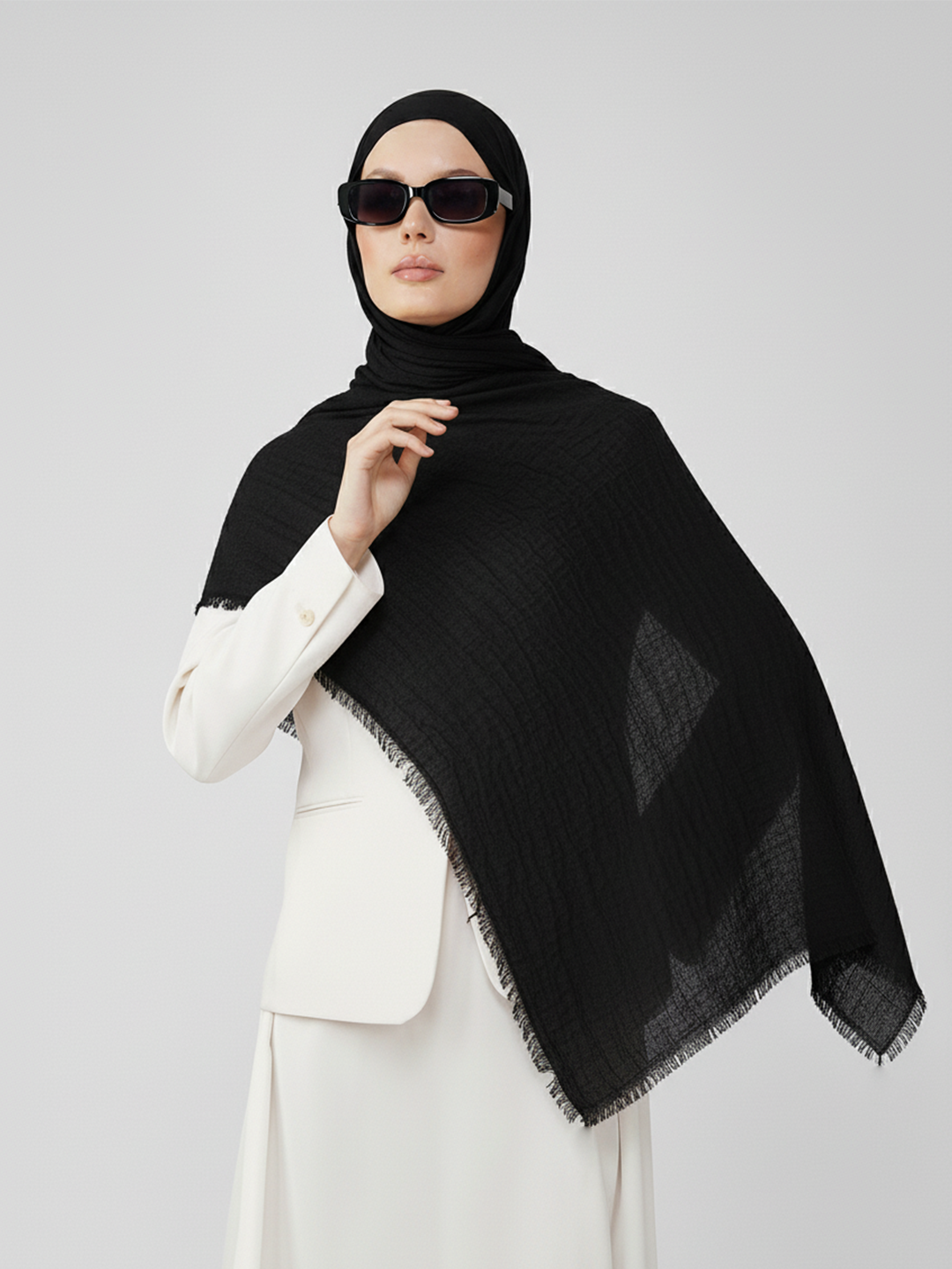 Soft Cotton Crinkle Hijab