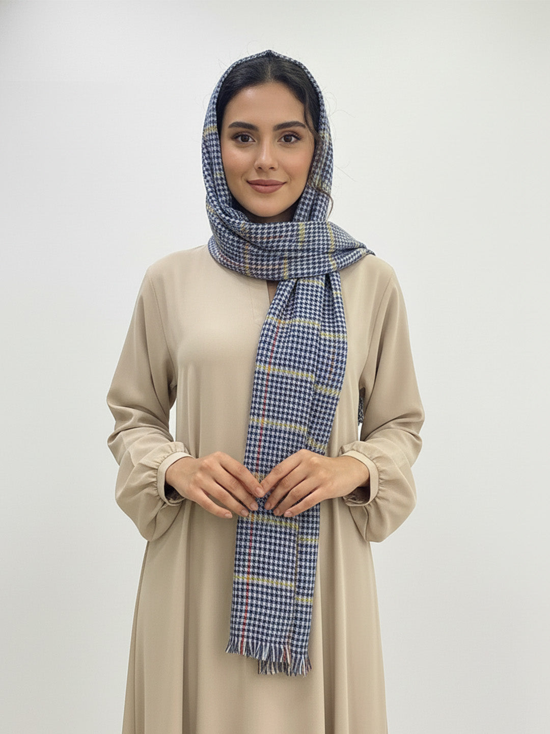 Glen Checks Cotton Hijab