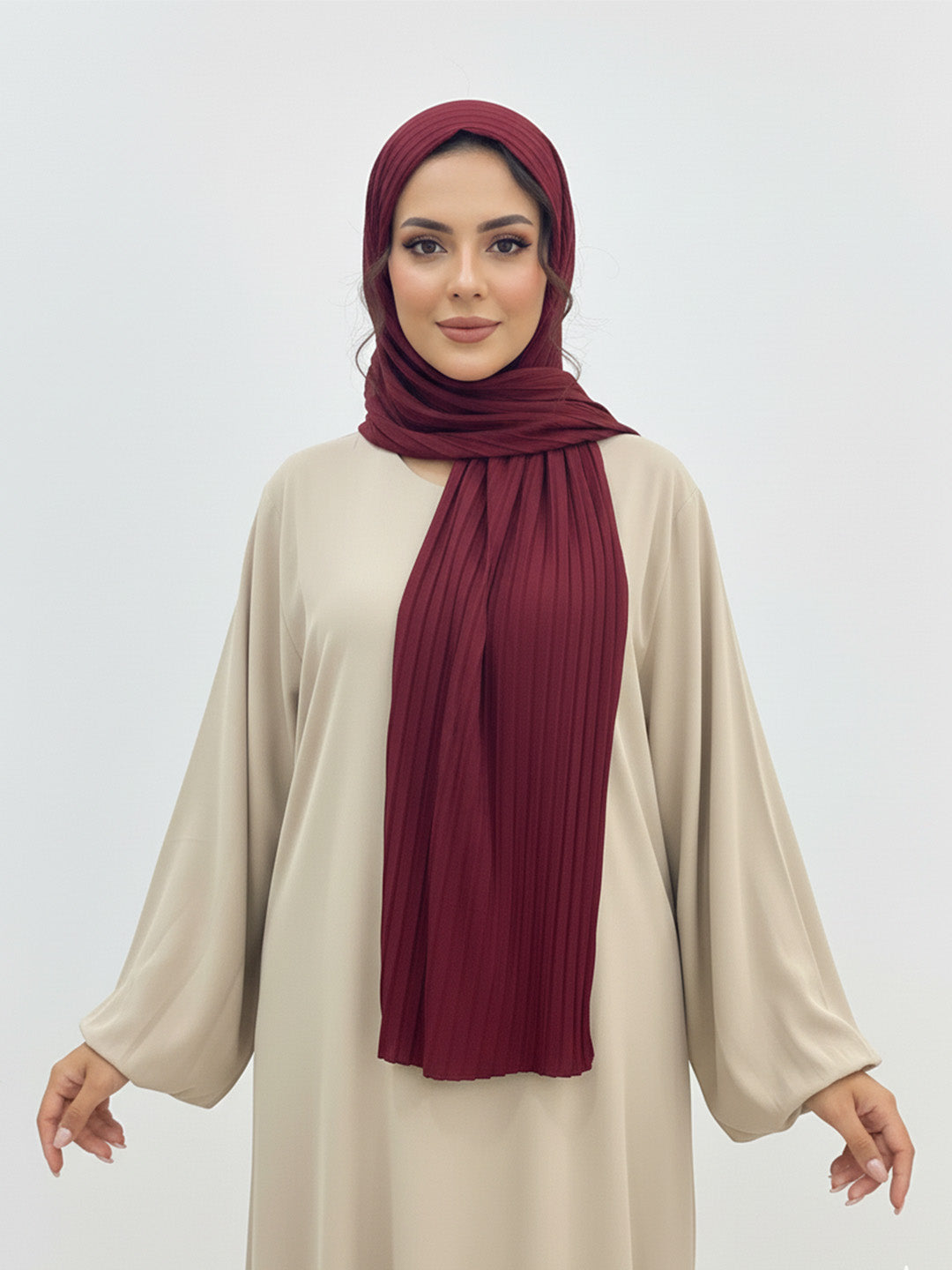 Pleated Georgette Hijab