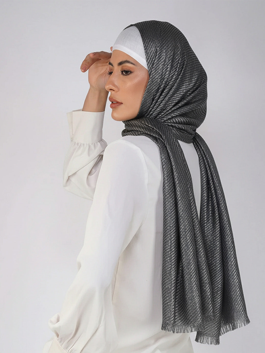 Partywear Shimmer Lurex Hijab