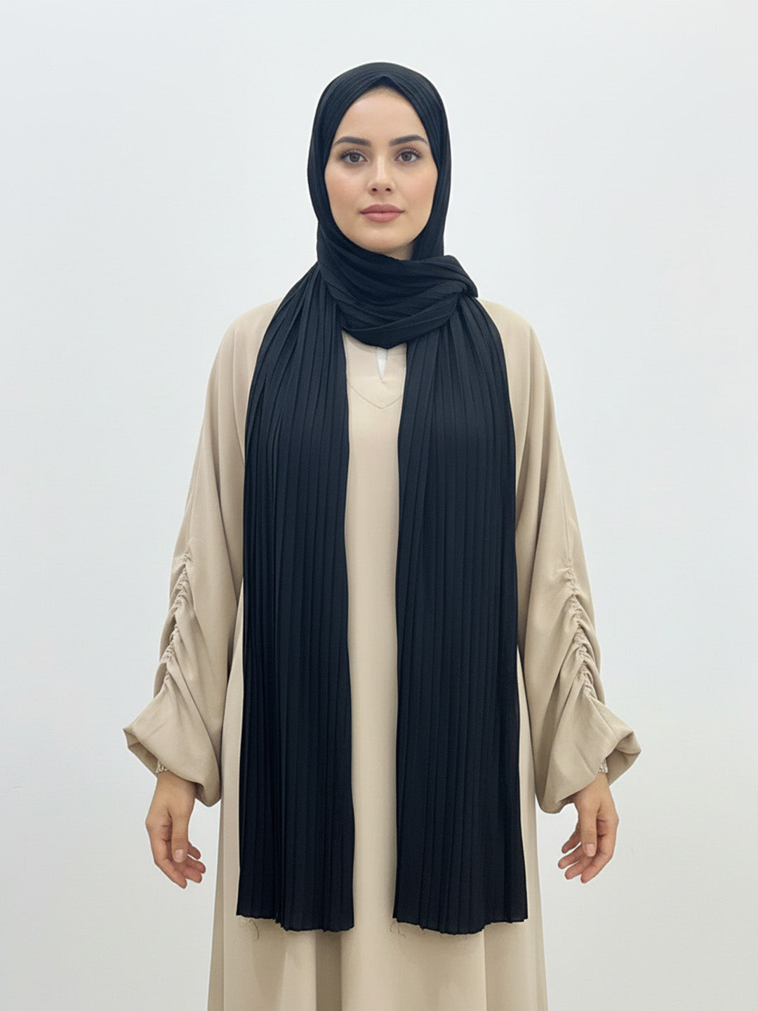 Pleated Georgette Hijab