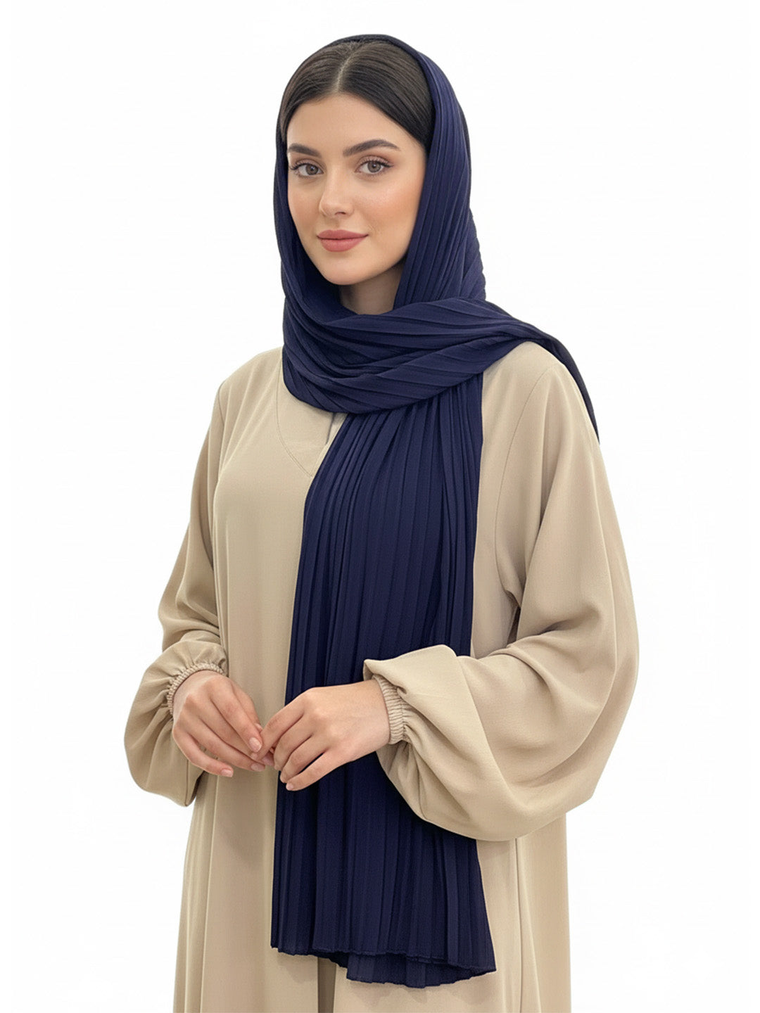 Pleated Georgette Hijab