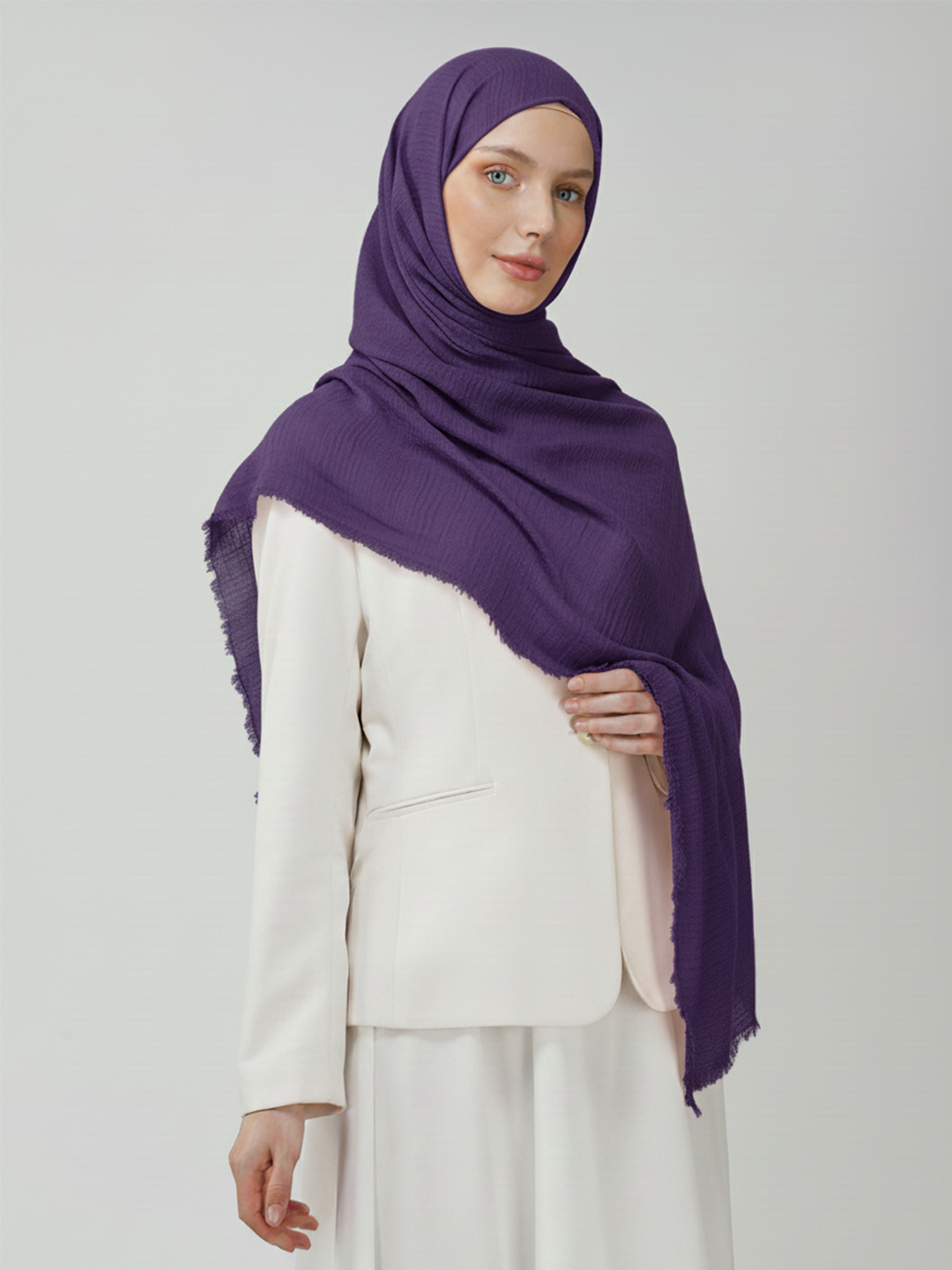 Soft Cotton Crinkle Hijab
