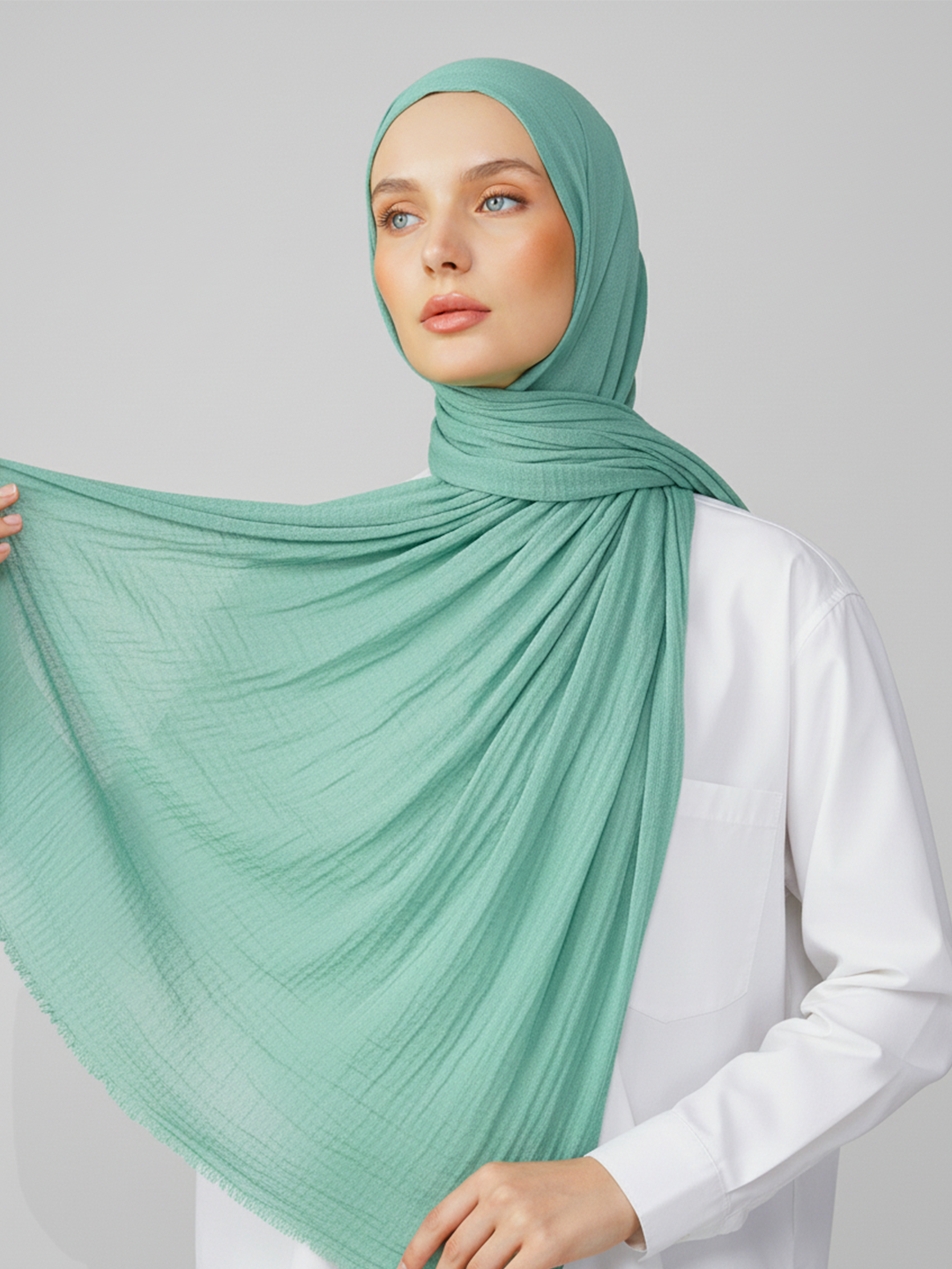 Soft Cotton Crinkle Hijab