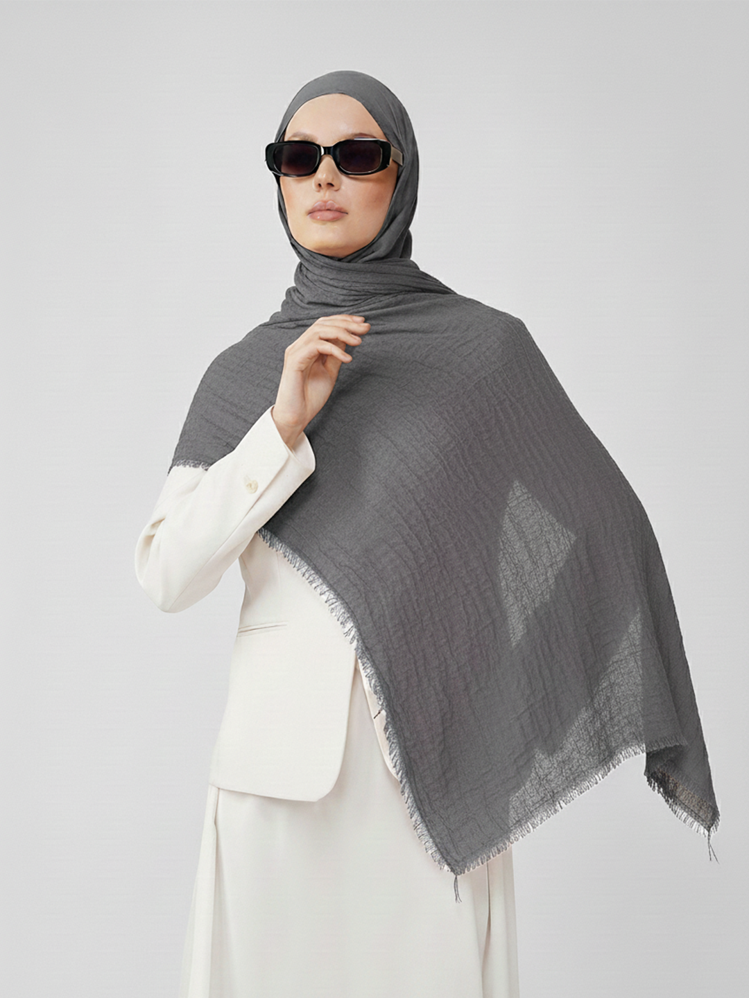 Soft Cotton Crinkle Hijab