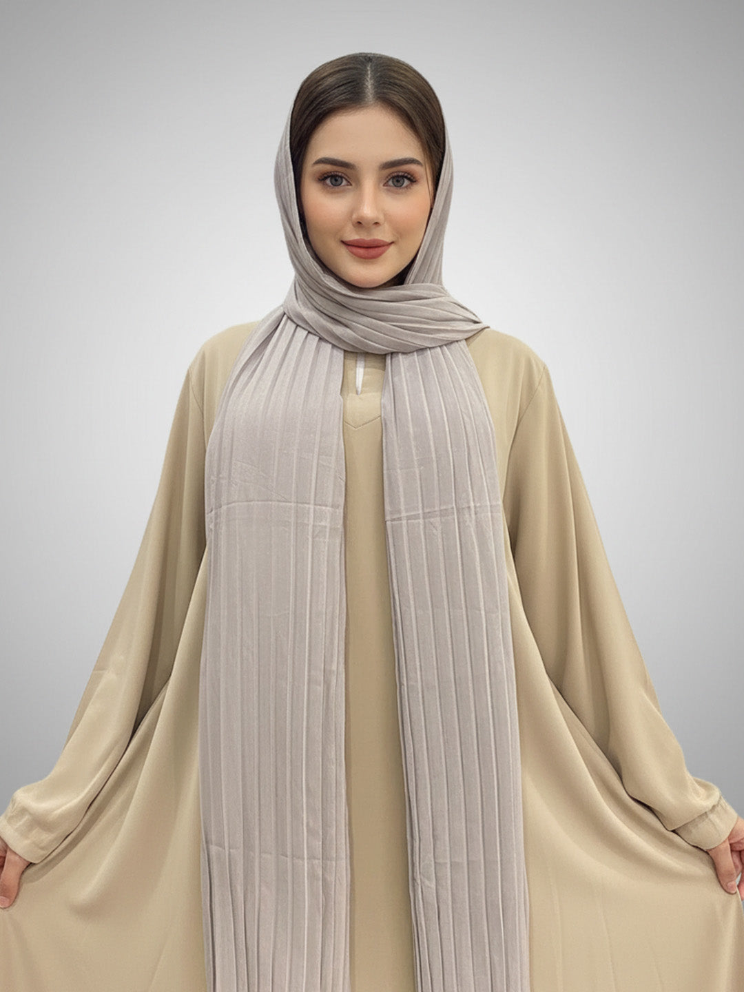 Pleated Georgette Hijab